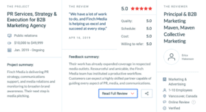 Top PR Canadian agency - Top PR agency Vancouver - Client Review - Maven Collective Marketing